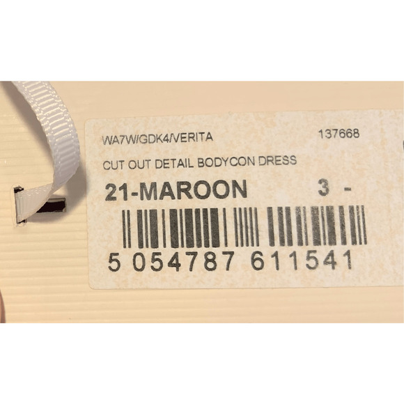 Ted Baker Burgundy Red Dress - Picture 10 of 14